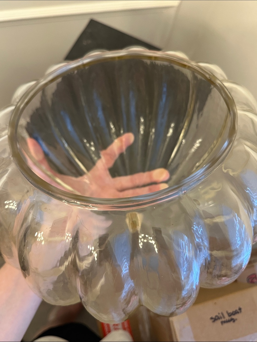 Clear Glass Pumpkin Decor - Picture 5 of 5